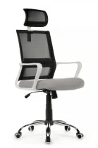 Кресло Минт RCH 1029HW (сетка черная/ткань серая)