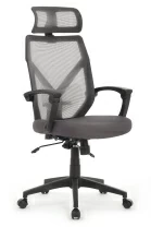 Кресло Оливер RCH W-203AC (сетка черная пластик/ткань серая)