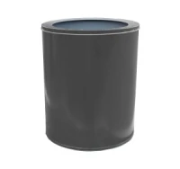 Корзина для бумаг Титан К250 низкая (серая)
