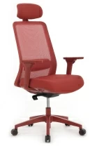 Кресло Ворк W-218C RED (сетка красная/ткань красная)