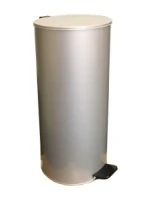 Урна с педалью 30 л (белая)