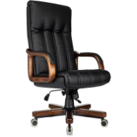 Кресло Бюрократ T-9932Walnut (экокожа черная)